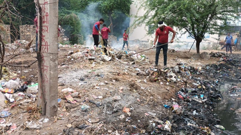 Clean-up drive in progress